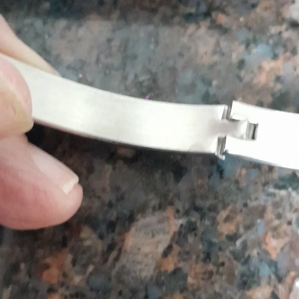Unisex Roman Numeral Stainless Steel Bracelet...7